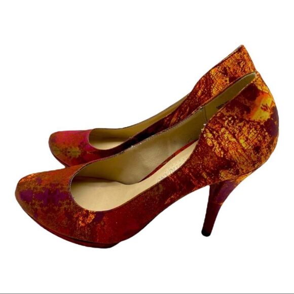 ChristianSiriano Multicolor print Heels Size 7 - Picture 1 of 14